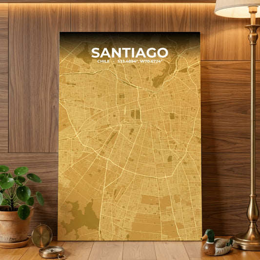 Santiago Forge Map Poster