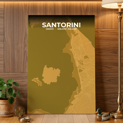 Santorini Forge Map Poster