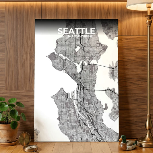 Seattle Ash Map Poster