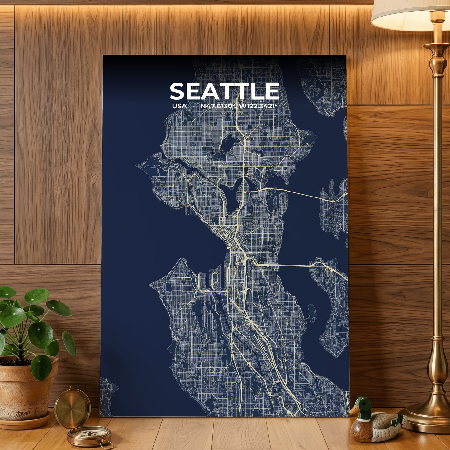 Seattle Anchor Map Poster