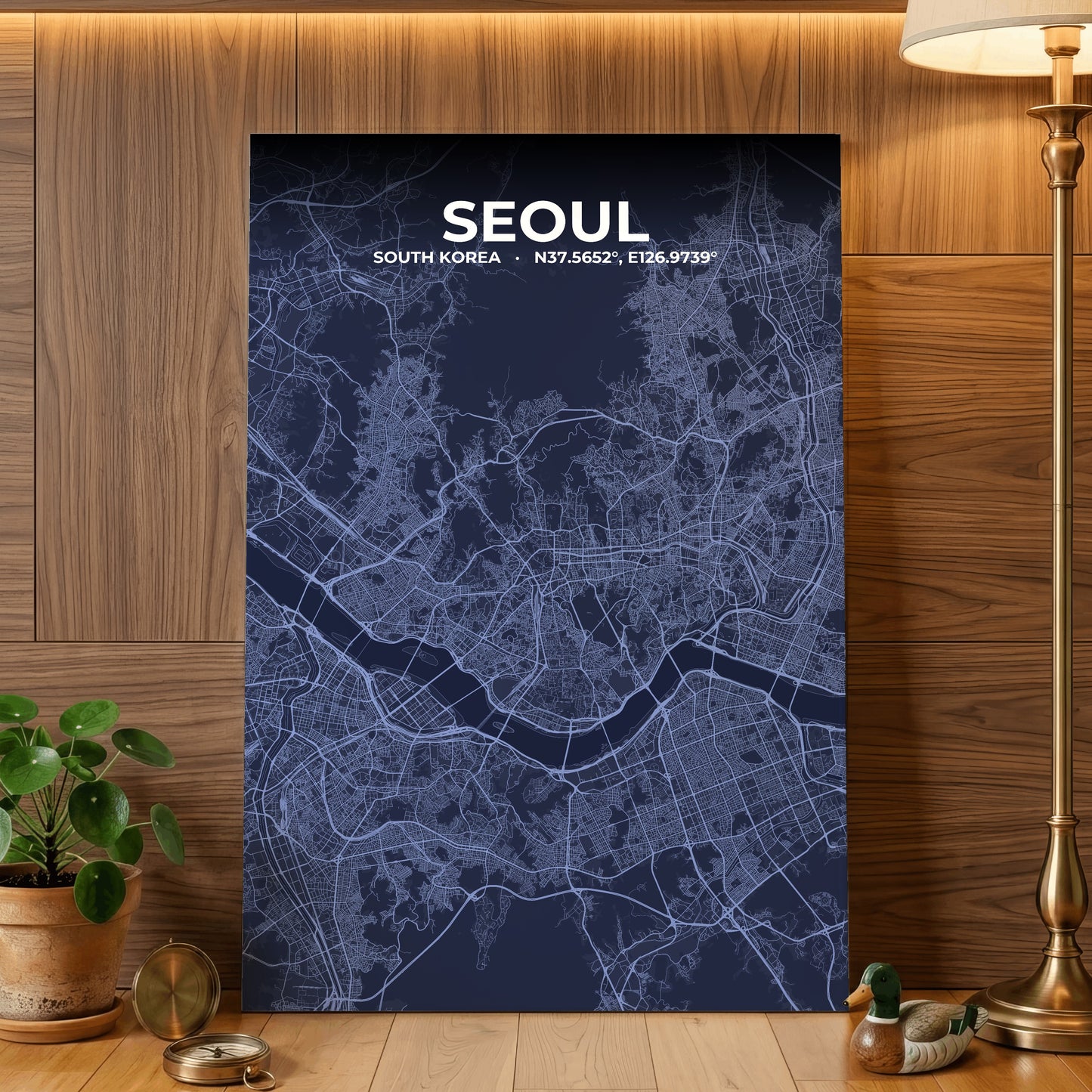 Seoul Tide Map Poster