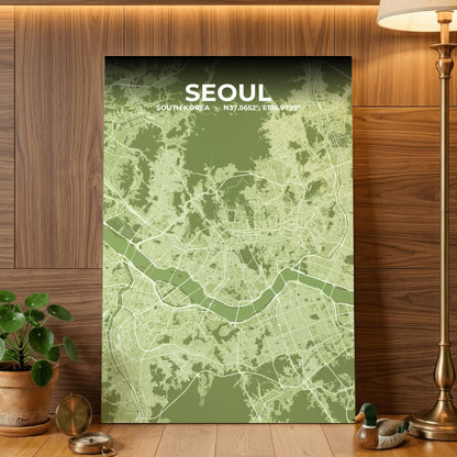 Seoul Grove Map Poster