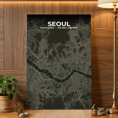 Seoul Sable Map Poster