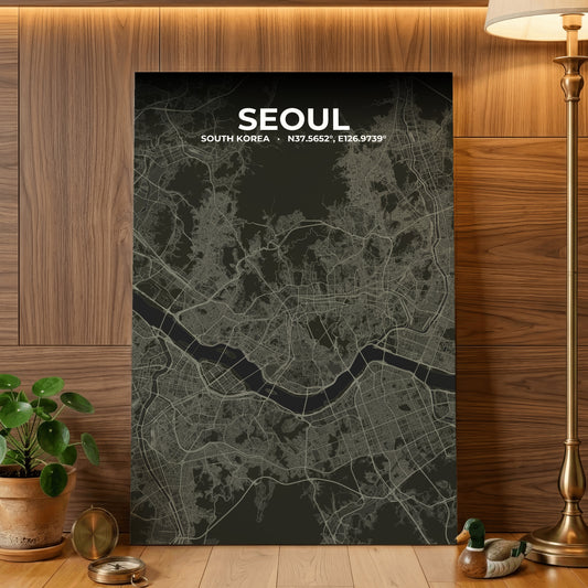 Seoul Sable Map Poster