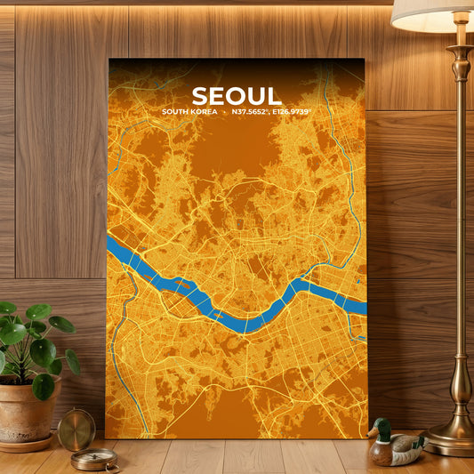 Seoul Scorch Map Poster