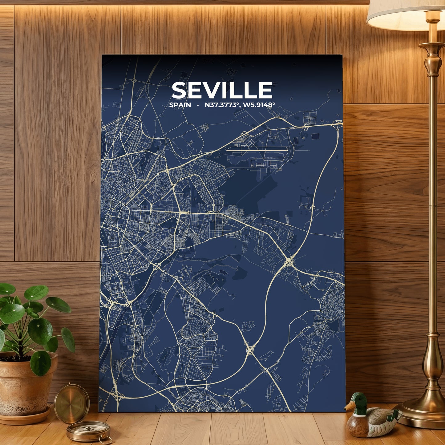 Seville Anchor Map Poster