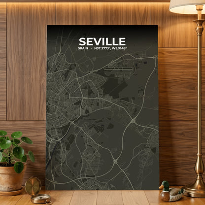 Seville Sable Map Poster