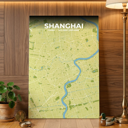 Shanghai Fern Map Poster