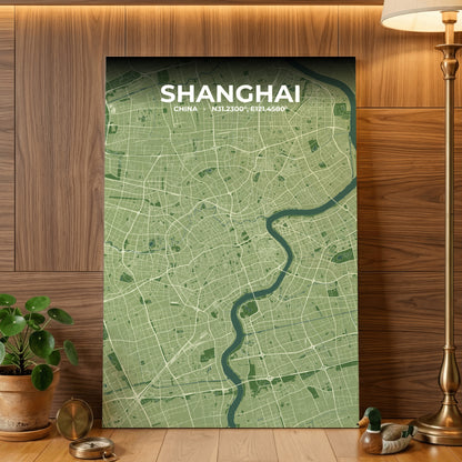 Shanghai Clay Map Poster