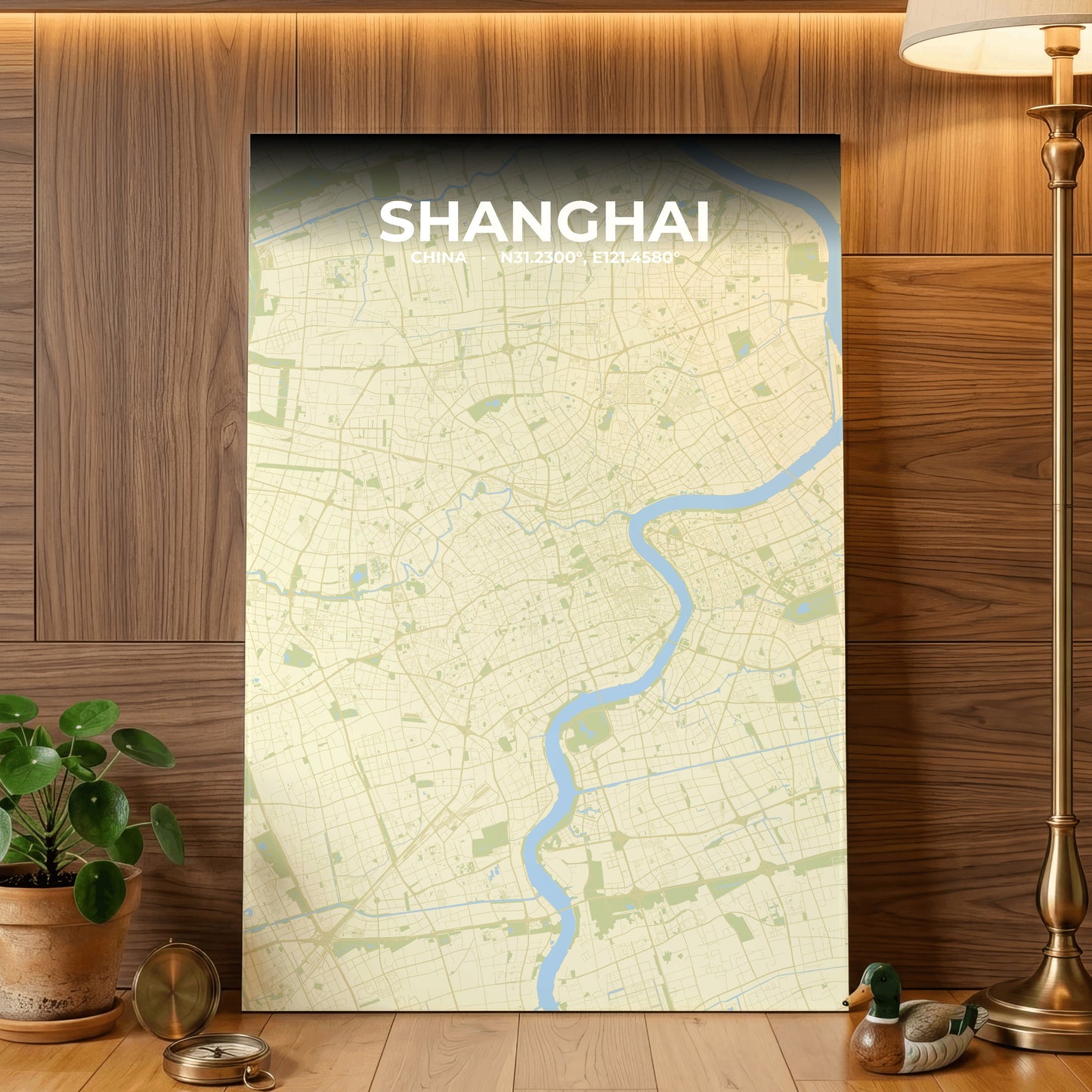 Shanghai Drift Map Poster