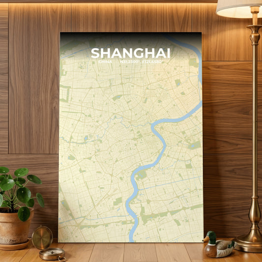 Shanghai Drift Map Poster