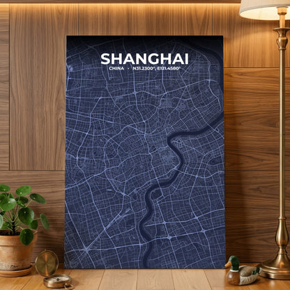 Shanghai Tide Map Poster