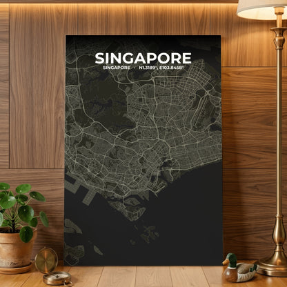 Singapore Sable Map Poster