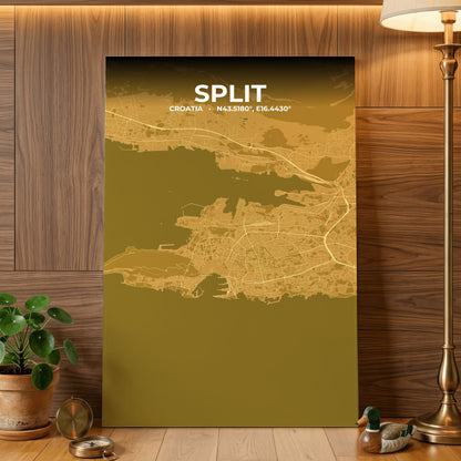 Split Forge Map Poster