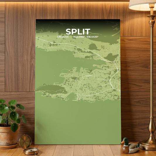 Split Grove Map Poster