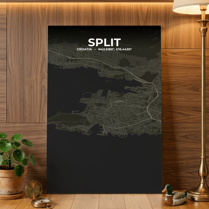 Split Sable Map Poster