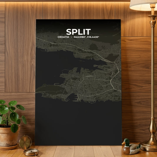 Split Sable Map Poster