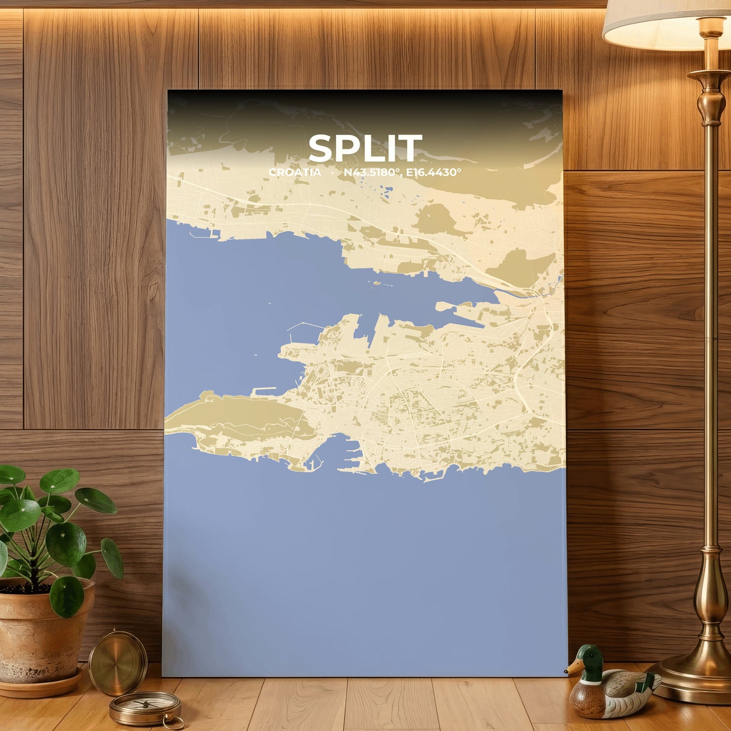 Split Barn Map Poster