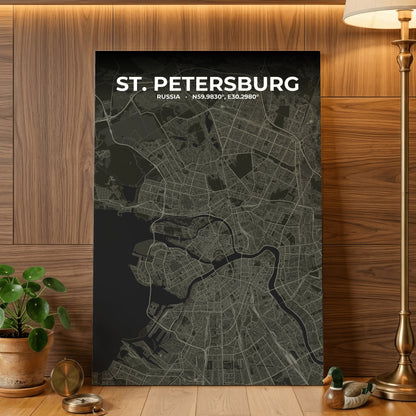 St. Petersburg Sable Map Poster