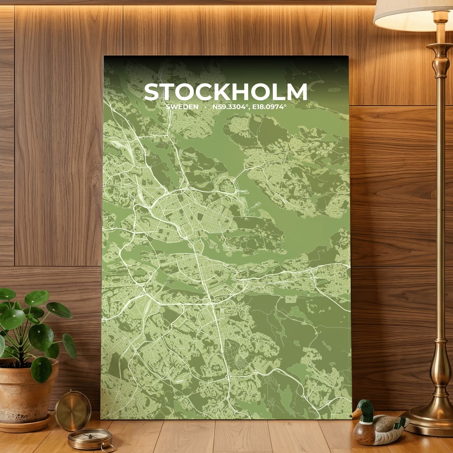 Stockholm Grove Map Poster