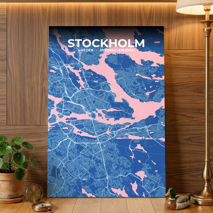 Stockholm Candy Map Poster