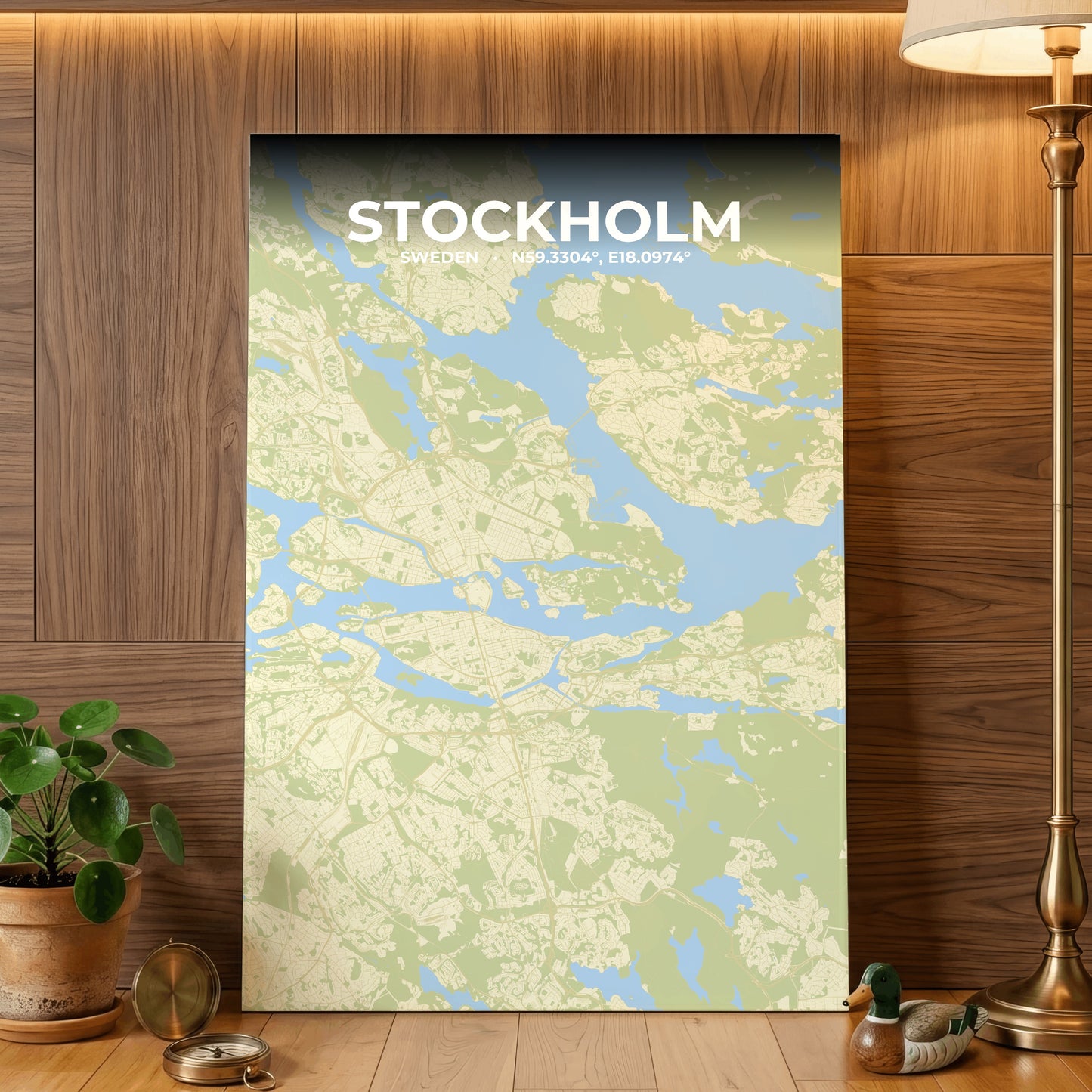 Stockholm Drift Map Poster