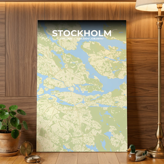 Stockholm Drift Map Poster