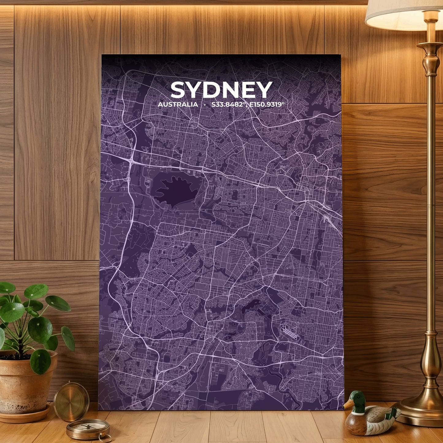 Sydney Dusk Map Poster