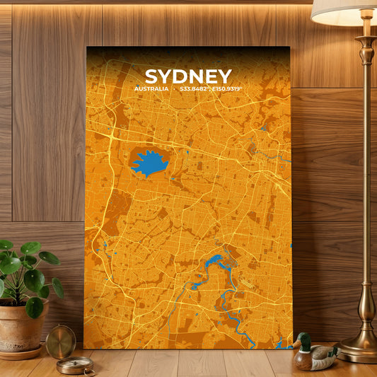 Sydney Scorch Map Poster