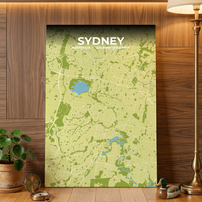 Sydney Fern Map Poster