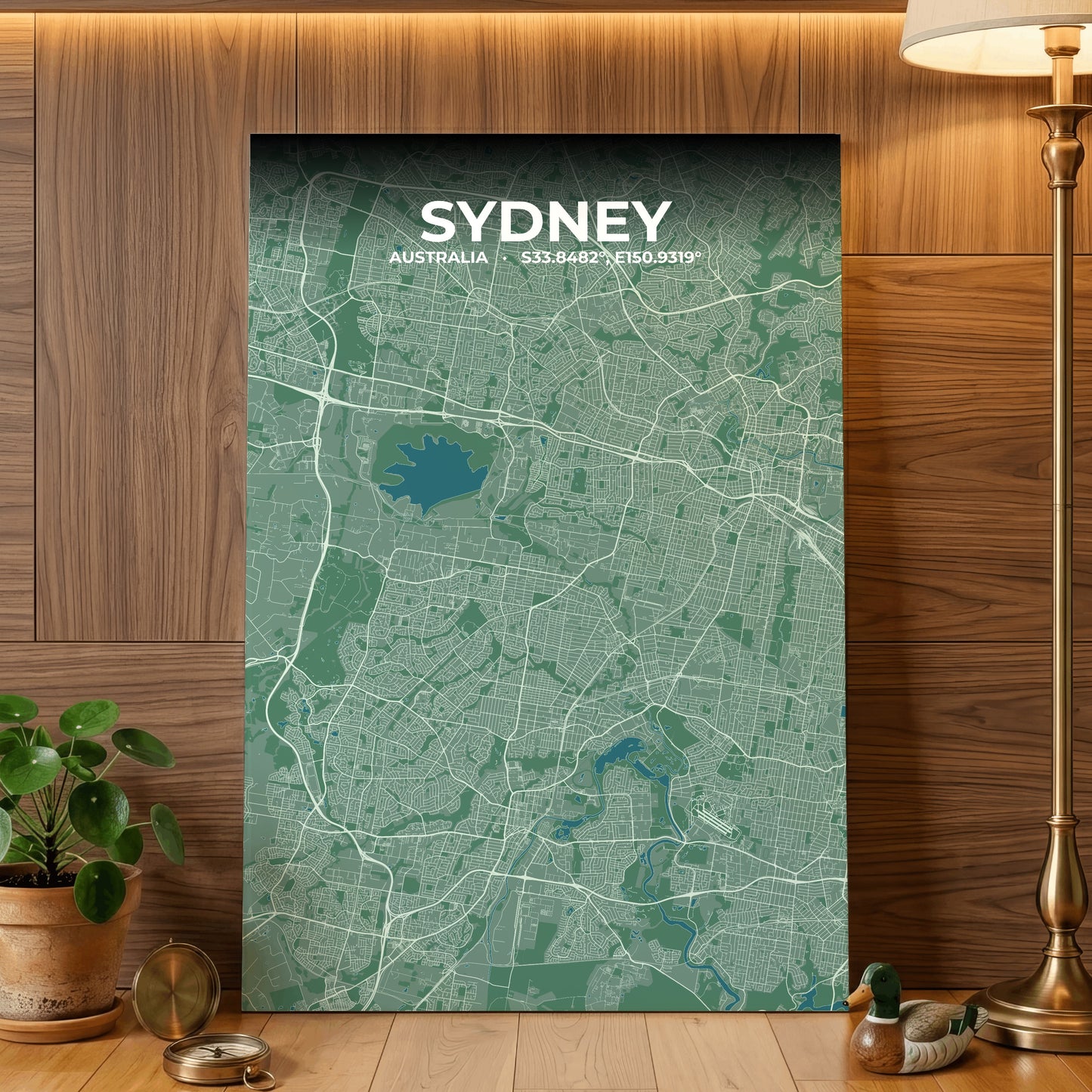 Sydney Mist Map Poster