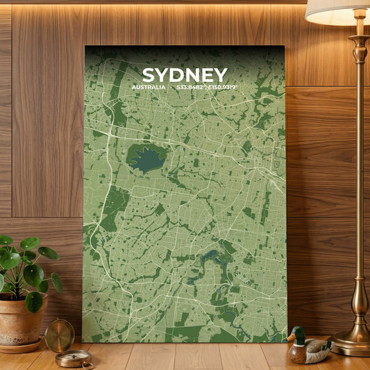 Sydney Clay Map Poster