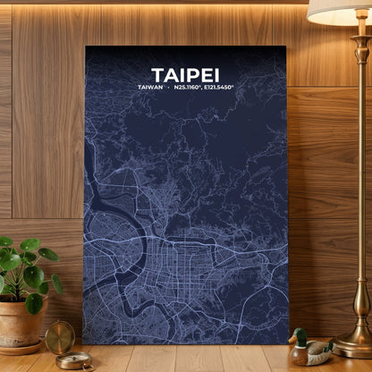 Taipei Tide Map Poster