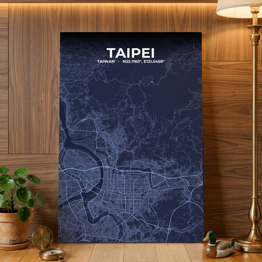 Taipei Tide Map Poster