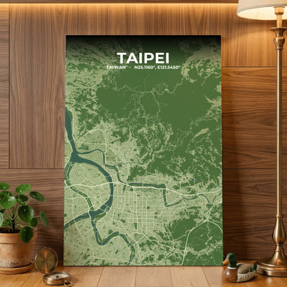 Taipei Clay Map Poster