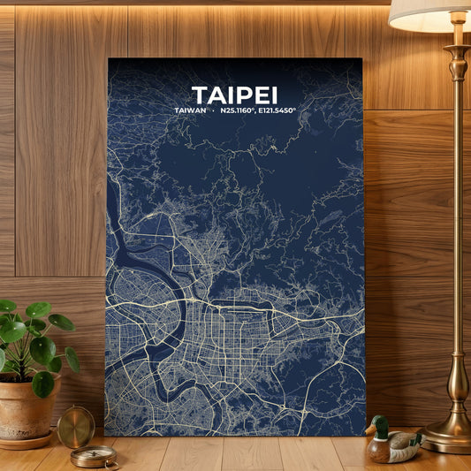 Taipei Anchor Map Poster