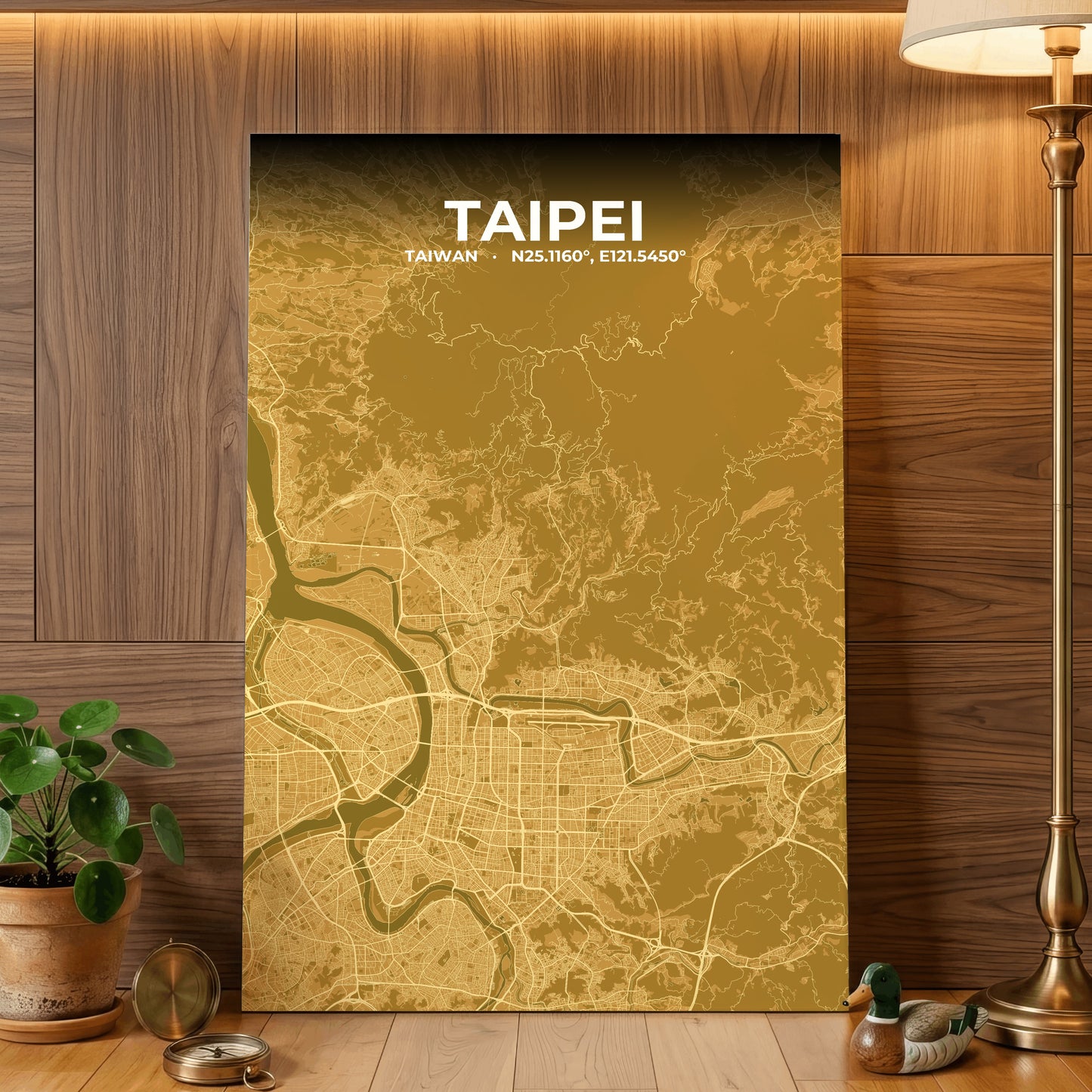 Taipei Forge Map Poster