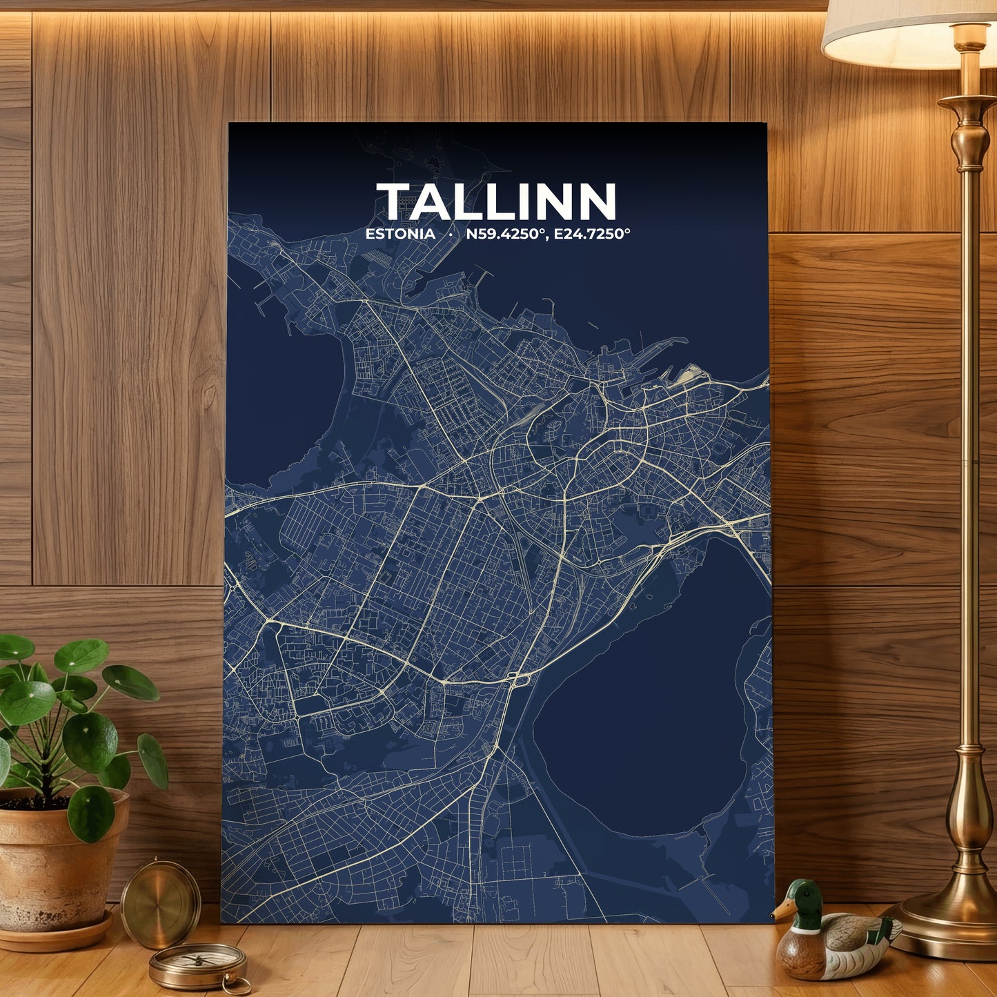Tallinn Anchor Map Poster