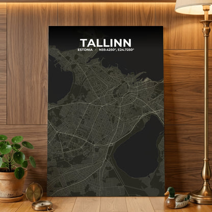 Tallinn Sable Map Poster