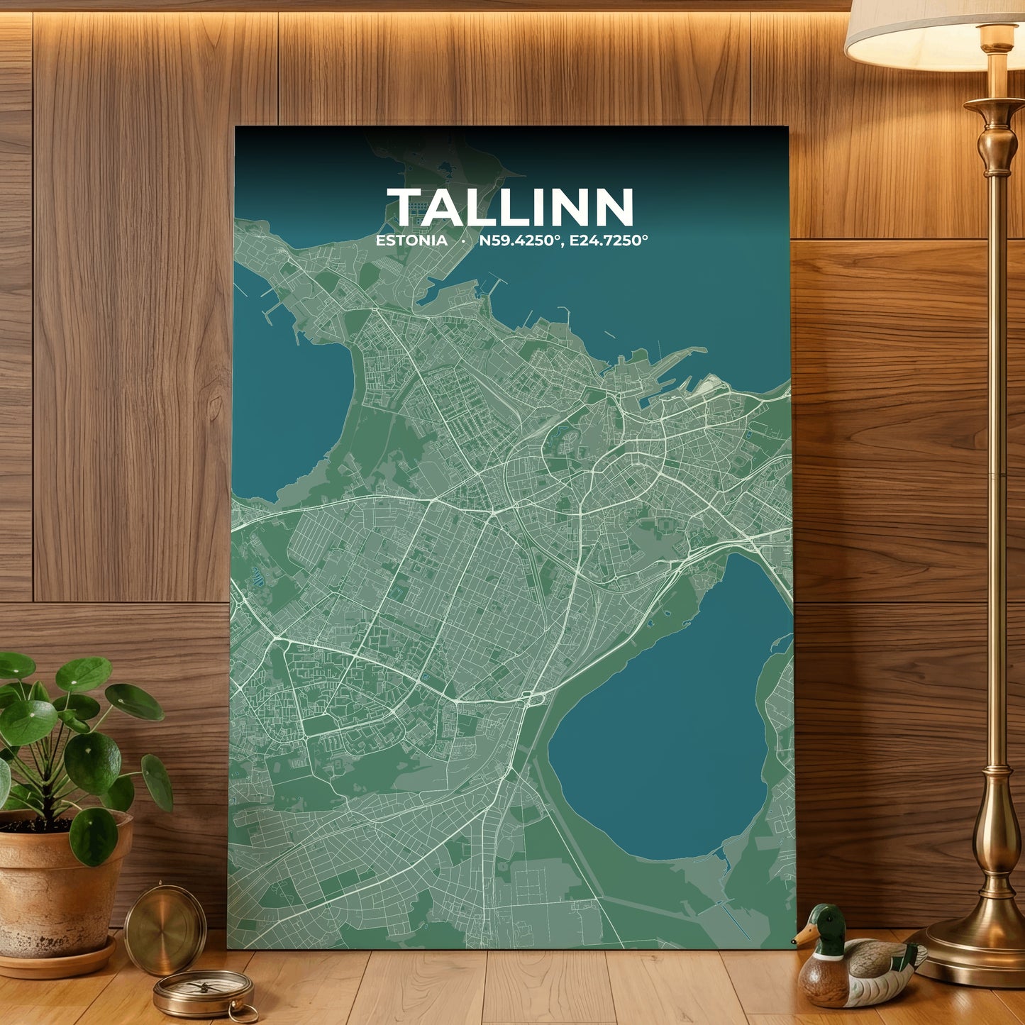 Tallinn Mist Map Poster