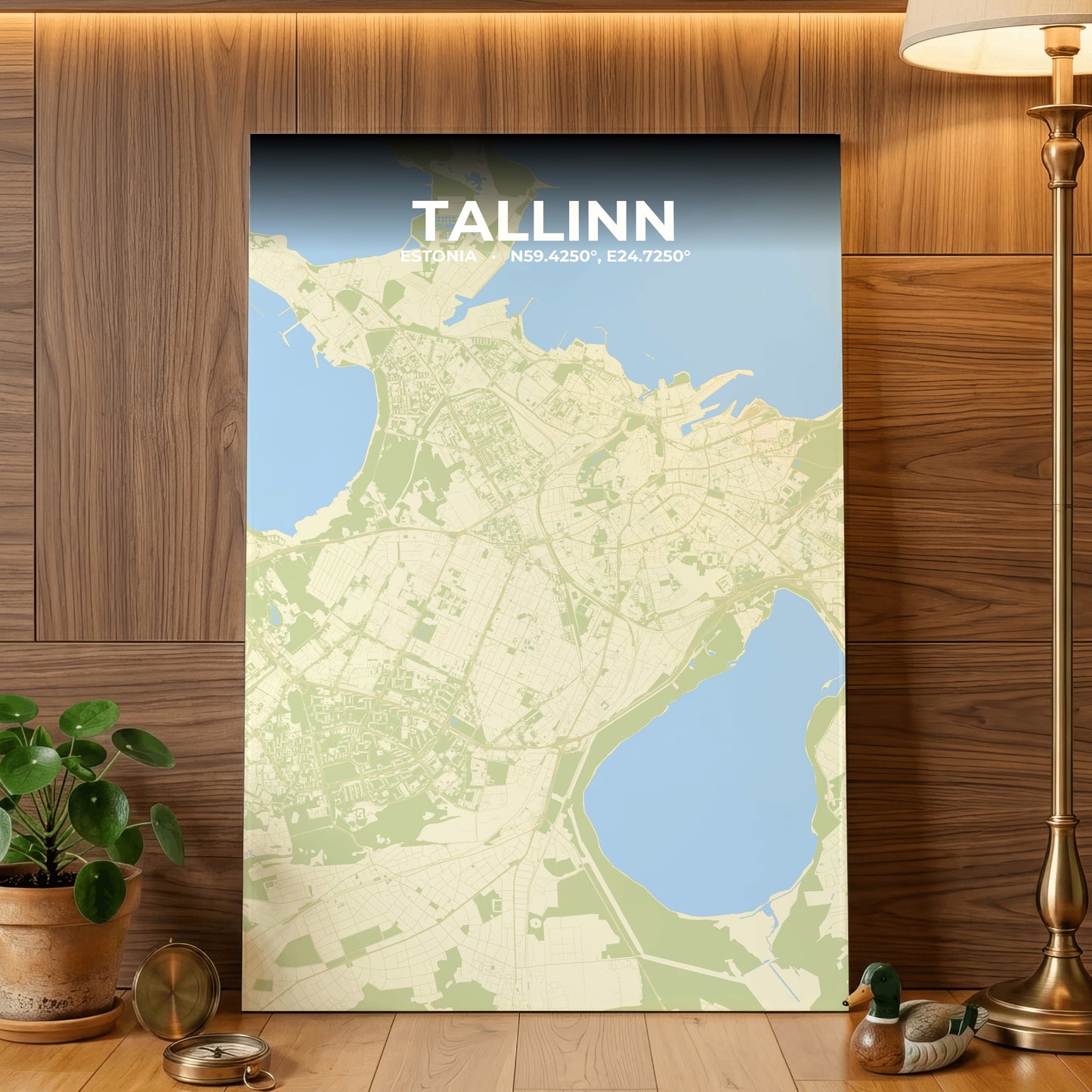 Tallinn Drift Map Poster