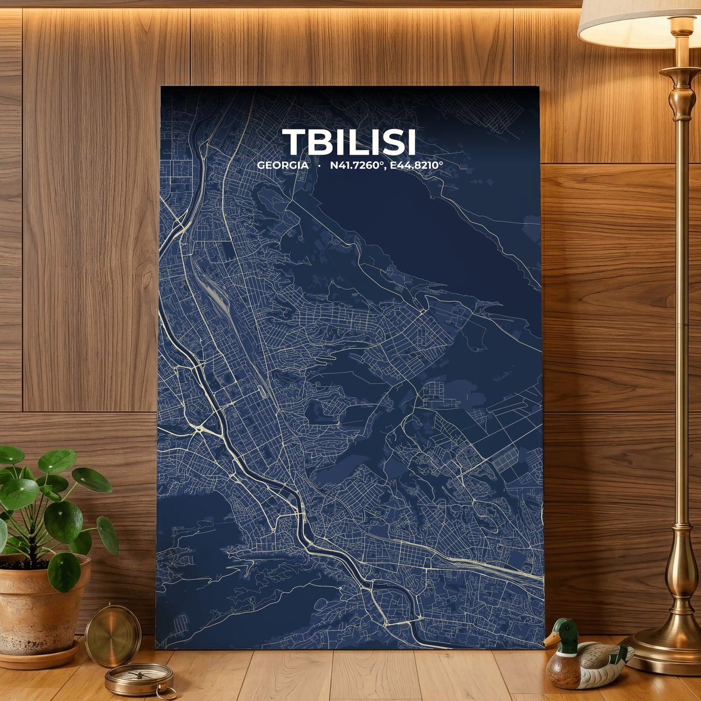 Tbilisi Anchor Map Poster