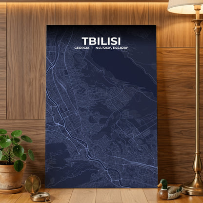 Tbilisi Tide Map Poster
