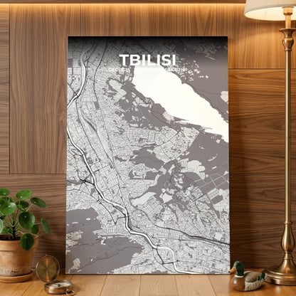 Tbilisi Ash Map Poster