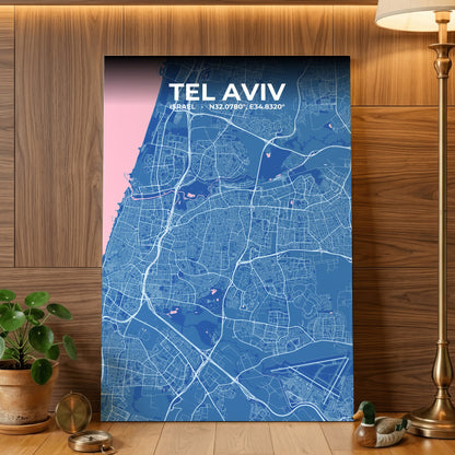 Tel Aviv Candy Map Poster