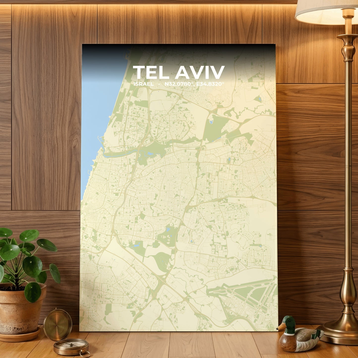 Tel Aviv Drift Map Poster
