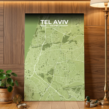 Tel Aviv Grove Map Poster