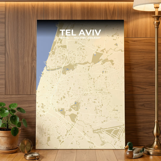 Tel Aviv Barn Map Poster