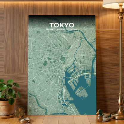 Tokyo Mist Map Poster