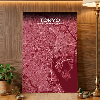 Tokyo Garnet Map Poster
